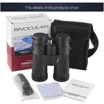 Teropong Kompak 8x42 Hitam Cahaya Rendah, Lensa Objektif BAK4 Prism FMC, Cocok untuk Birdwatching, Hitam Ref: PdI